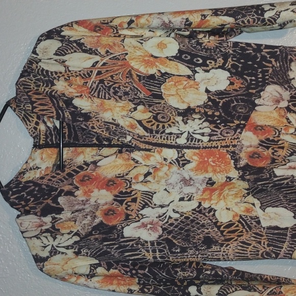 Purple and Orange Floral Soft Surroundings Maxi Dress S - Picture 3 of 7
